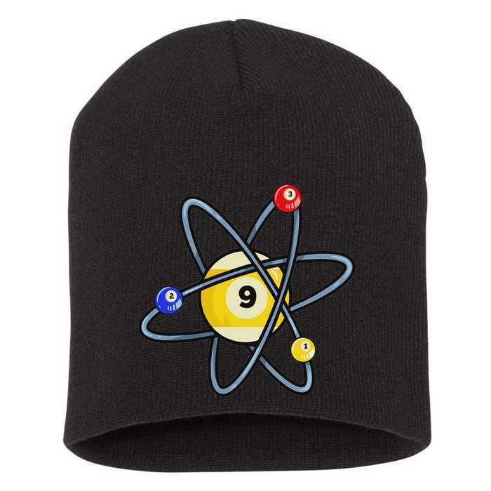 Billiard Pool Player 9 Ball Short Acrylic Beanie