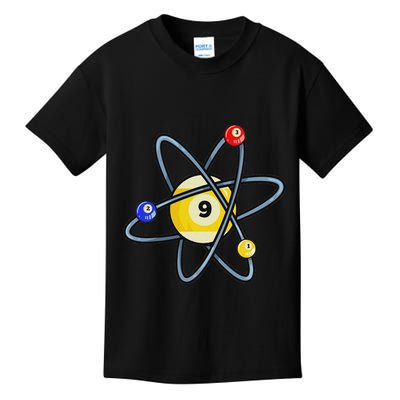 Billiard Pool Player 9 Ball Kids T-Shirt