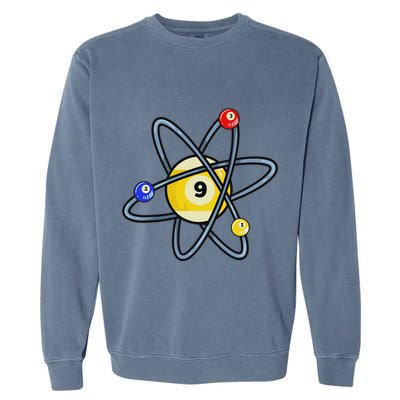 Billiard Pool Player 9 Ball Garment-Dyed Sweatshirt