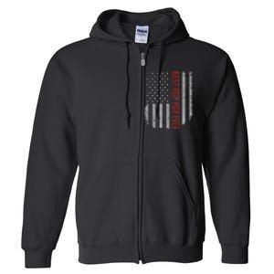 Best Pop Pop Ever American Flag Full Zip Hoodie