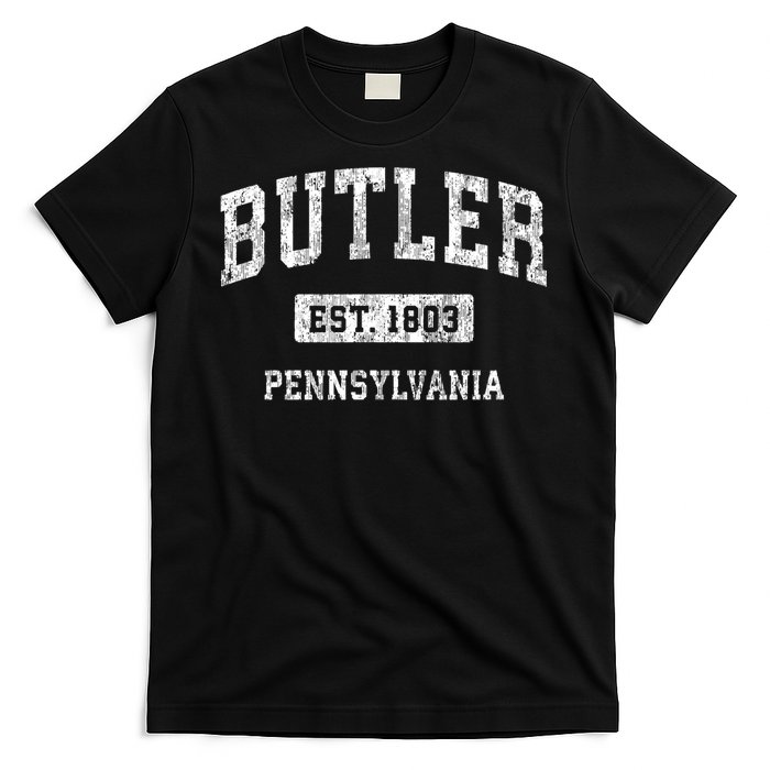 Butler Pennsylvania Pa Vintage Sports Established T-Shirt