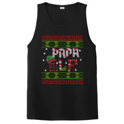 Buffalo Plaid Papa Ugly Christmas Sweater Xmas Funny Gift Meaningful Gift PosiCharge Competitor Tank