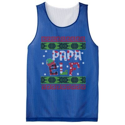 Buffalo Plaid Papa Ugly Christmas Sweater Xmas Funny Gift Meaningful Gift Mesh Reversible Basketball Jersey Tank