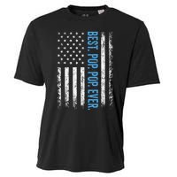 Best Pop Pop Ever American Flag Fathers Day Cooling Performance Crew T-Shirt