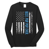 Best Pop Pop Ever American Flag Fathers Day Long Sleeve Shirt