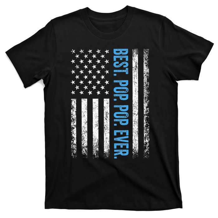 Best Pop Pop Ever American Flag Fathers Day T-Shirt