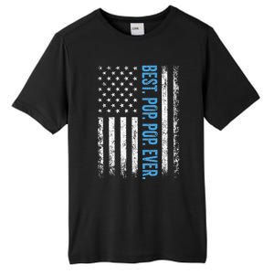 Best Pop Pop Ever American Flag Fathers Day Tall Fusion ChromaSoft Performance T-Shirt