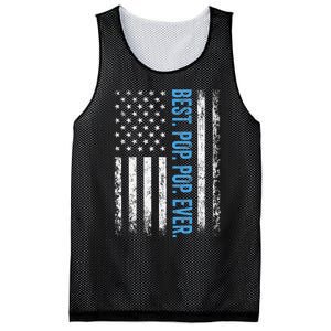 Best Pop Pop Ever American Flag Fathers Day Mesh Reversible Basketball Jersey Tank