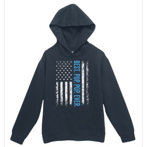 Best Pop Pop Ever American Flag Fathers Day Urban Pullover Hoodie