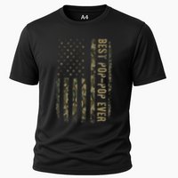 Best Pop Pop Ever Camouflage American Flag FatherS Day Cooling Performance Crew T-Shirt
