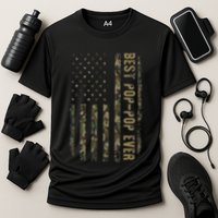 Best Pop Pop Ever Camouflage American Flag FatherS Day Cooling Performance Crew T-Shirt
