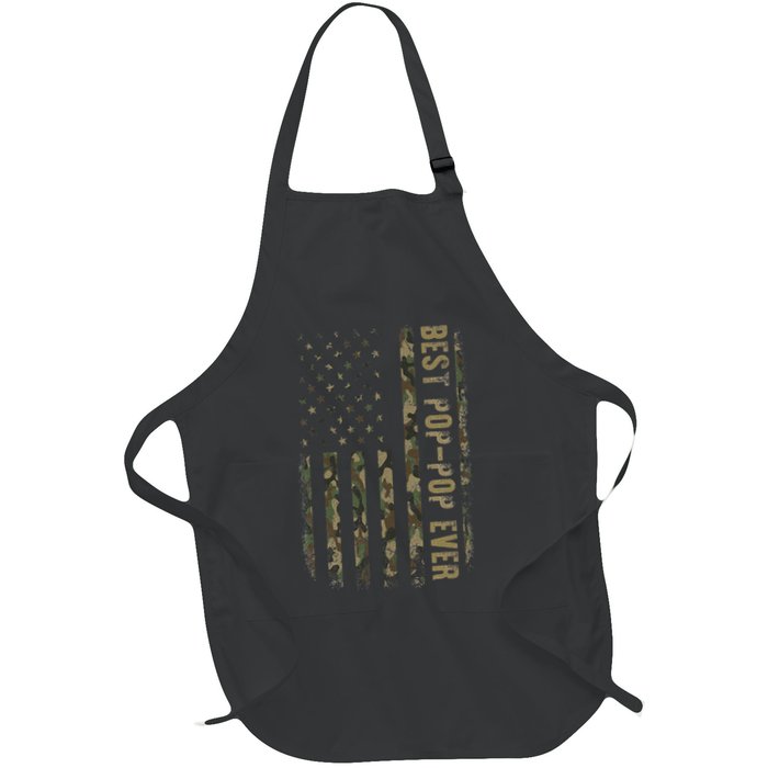 Best Pop Pop Ever Camouflage American Flag FatherS Day Apron