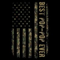 Best Pop Pop Ever Camouflage American Flag FatherS Day Impact Tech Backpack