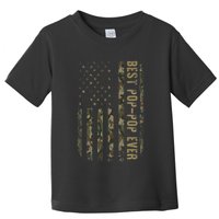 Best Pop Pop Ever Camouflage American Flag FatherS Day Toddler T-Shirt