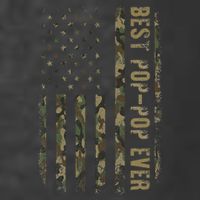 Best Pop Pop Ever Camouflage American Flag FatherS Day T-Shirt