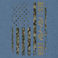 Best Pop Pop Ever Camouflage American Flag FatherS Day Garment-Dyed Sweatshirt