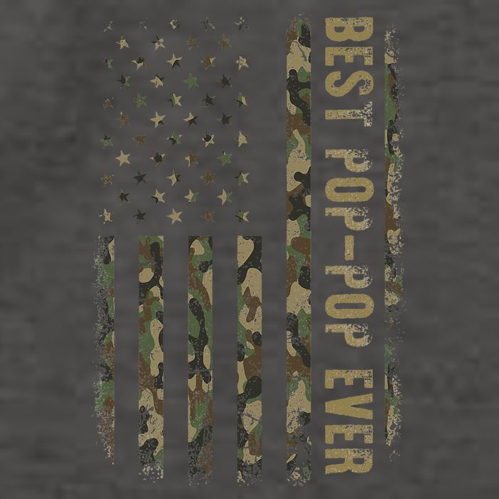 Best Pop Pop Ever Camouflage American Flag FatherS Day Vector Backpack