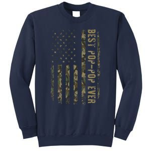 Best Pop Pop Ever Camouflage American Flag FatherS Day Sweatshirt