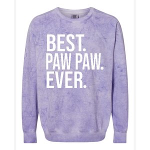 Best Paw Paw Ever Trending Fathers Day Birthday Christmas Grandpa Gift Birthday Colorblast Crewneck Sweatshirt