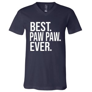 Best Paw Paw Ever Trending Fathers Day Birthday Christmas Grandpa Gift Birthday V-Neck T-Shirt