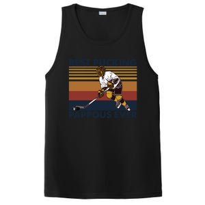 Best Pucking Pappous Ever Funny Hockey Grandpa Saying Funny Gift PosiCharge Competitor Tank