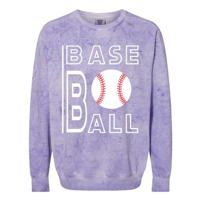 Baseball Player Practice Game Gift Idea Sports Fan Funny Gift Colorblast Crewneck Sweatshirt