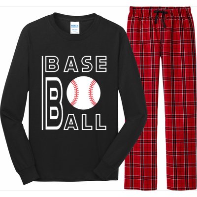 Baseball Player Practice Game Gift Idea Sports Fan Funny Gift Long Sleeve Pajama Set