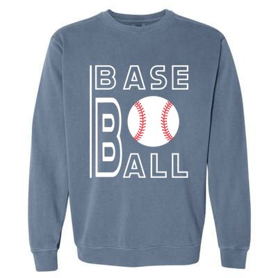 Baseball Player Practice Game Gift Idea Sports Fan Funny Gift Garment-Dyed Sweatshirt