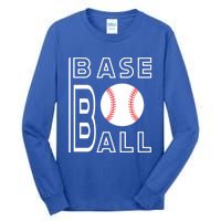 Baseball Player Practice Game Gift Idea Sports Fan Funny Gift Tall Long Sleeve T-Shirt