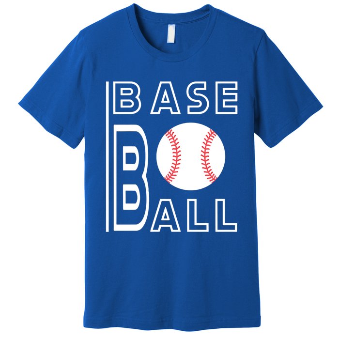 Baseball Player Practice Game Gift Idea Sports Fan Funny Gift Premium T-Shirt