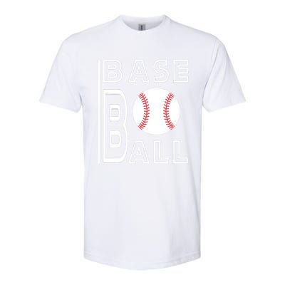 Baseball Player Practice Game Gift Idea Sports Fan Funny Gift Softstyle CVC T-Shirt