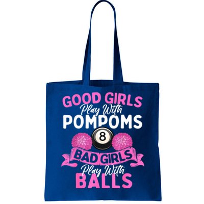 Balls Pool Player Lover Good Girl Play With Billiards Gift Ideas Tote Bag