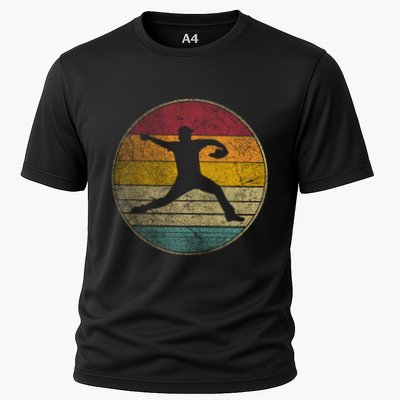 Baseball Pitcher Pitching Ball Glove Retro 70s 80s 90s Gift Performance Shirt