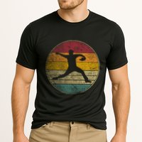 Baseball Pitcher Pitching Ball Glove Retro 70s 80s 90s Gift Cooling Performance Crew T-Shirt