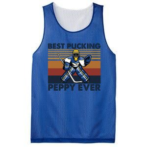 Best Pucking Peppy Ever Funny Hockey Grandpa Saying Cool Gift Mesh Reversible Basketball Jersey Tank