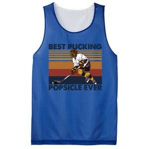 Best Pucking Popsicle Ever Funny Hockey Dad Saying Meaningful Gift Mesh Reversible Basketball Jersey Tank