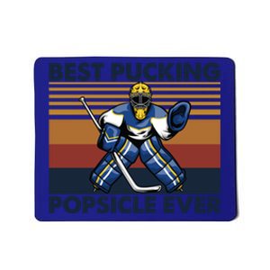 Best Pucking Popsicle Ever Funny Hockey Dad Saying Gift Mousepad