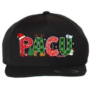 Buffalo Plaid Pacu Nurse Christmas Tree Santa Xmas Pajama Gift Wool Snapback Cap