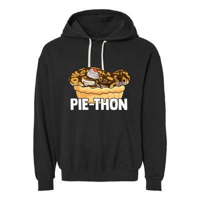 Ball Python Pie Thon Snake Pet Owner Animal Ball Python Garment-Dyed Fleece Hoodie