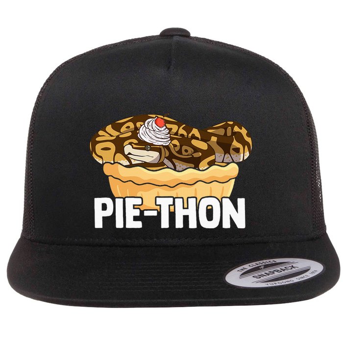 Ball Python Pie Thon Snake Pet Owner Animal Ball Python Flat Bill Trucker Hat