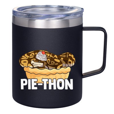 Ball Python Pie Thon Snake Pet Owner Animal Ball Python 12oz Stainless Steel Coffee Mug