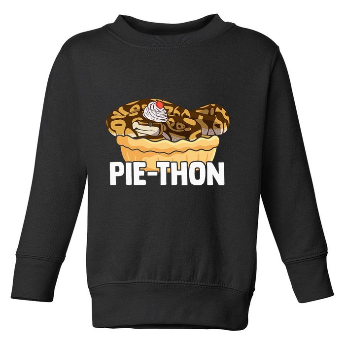 Ball Python Pie Thon Snake Pet Owner Animal Ball Python Toddler Sweatshirt
