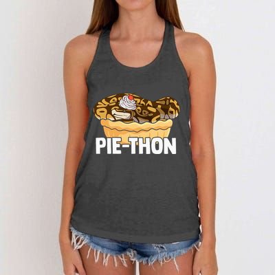 Ball Python Pie Thon Snake Pet Owner Animal Ball Python Women's Knotted Racerback Tank