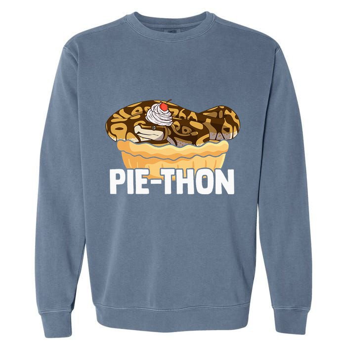 Ball Python Pie Thon Snake Pet Owner Animal Ball Python Garment-Dyed Sweatshirt