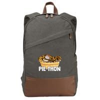 Ball Python Pie Thon Snake Pet Owner Animal Ball Python Cotton Canvas Backpack