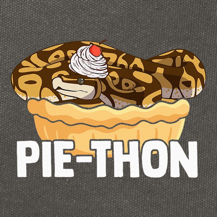 Ball Python Pie Thon Snake Pet Owner Animal Ball Python Cotton Canvas Backpack