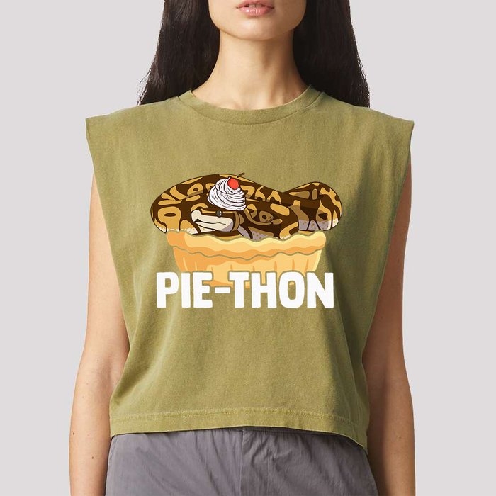 Ball Python Pie Thon Snake Pet Owner Animal Ball Python Garment-Dyed Women's Muscle Tee
