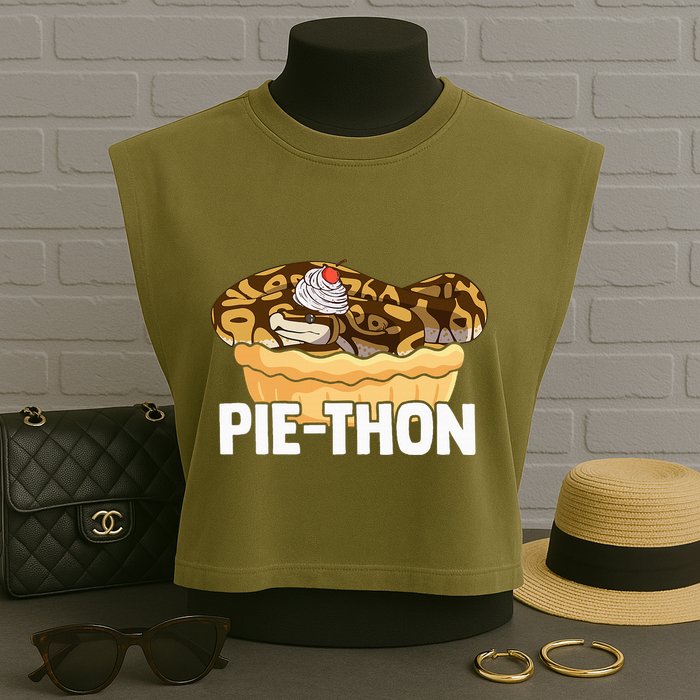Ball Python Pie Thon Snake Pet Owner Animal Ball Python Garment-Dyed Women's Muscle Tee