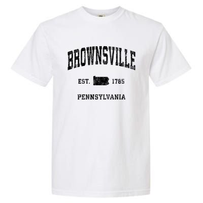 Brownsville Pennsylvania Pa Vintage Athletic Sports Garment-Dyed Heavyweight T-Shirt