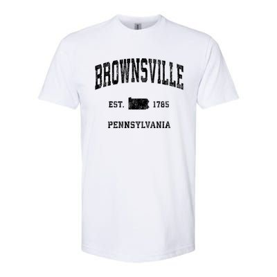 Brownsville Pennsylvania Pa Vintage Athletic Sports Softstyle® CVC T-Shirt